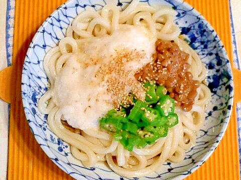 ネバネバぶっかけうどん♪